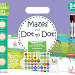 Mazes and Dot-to-Dot Wipe & Clean Activity Mats for Kids | Early Learning Activity Kit for Preschoolers  (Age 3+ Years)