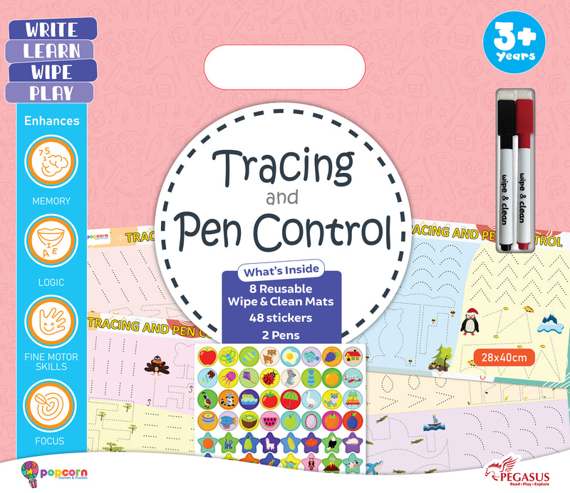 Tracing & Pen Control Write & Wipe Activity Mats