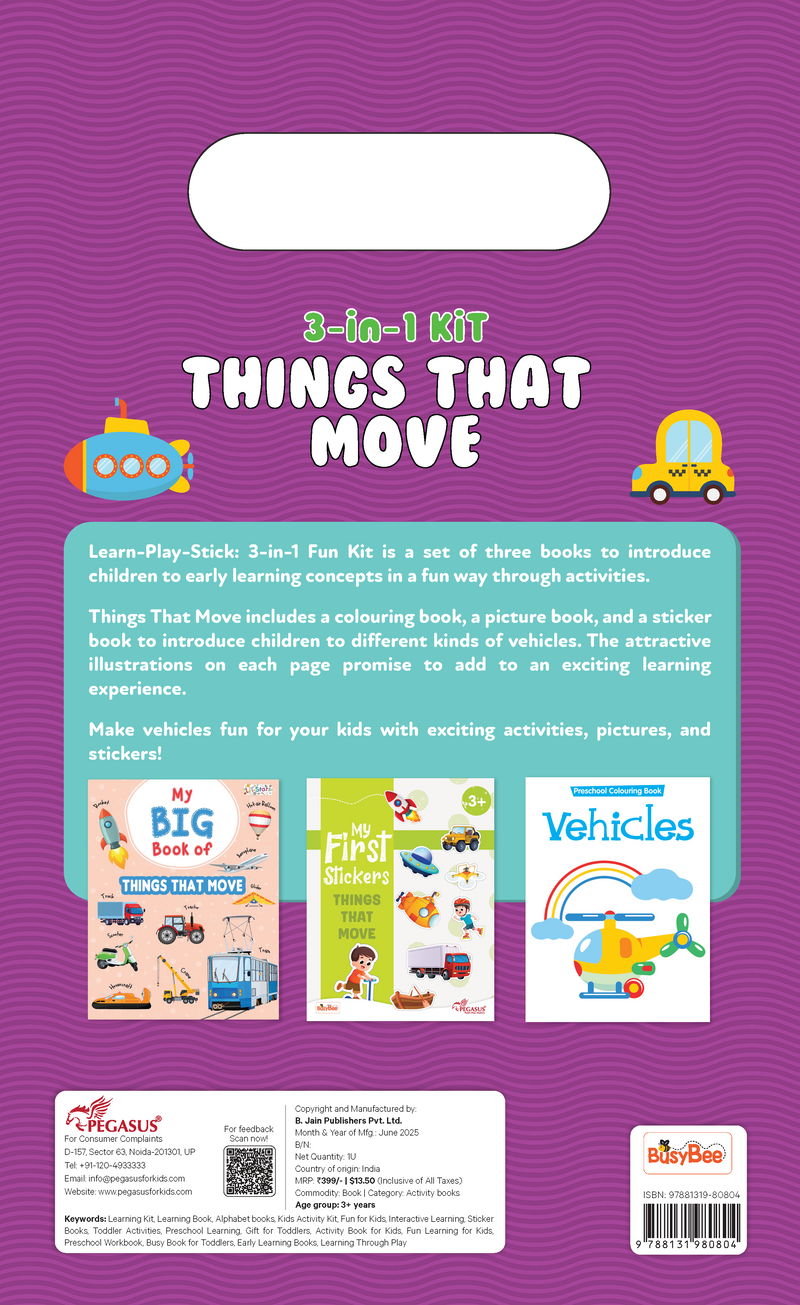 3-in-1 Kit Things That Move – Learn, Play, Stick