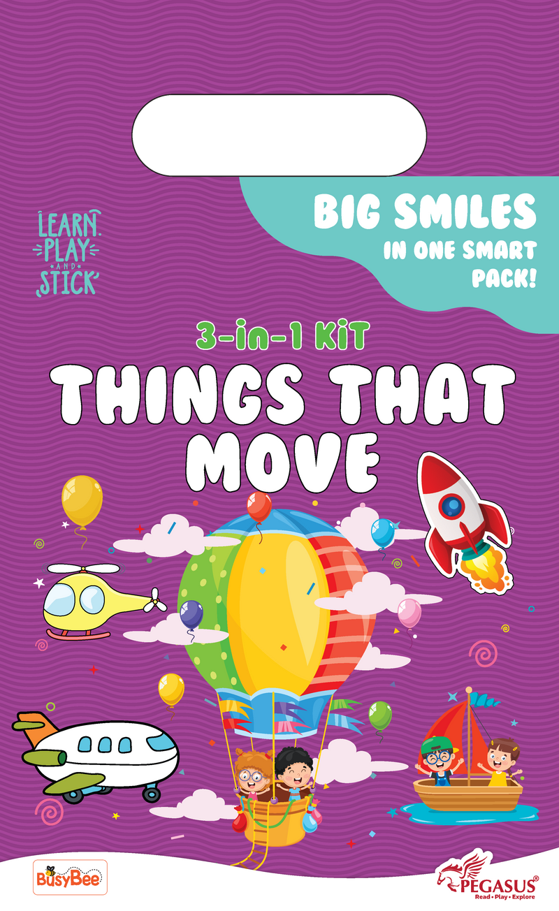 3-in-1 Kit Things That Move – Learn, Play, Stick
