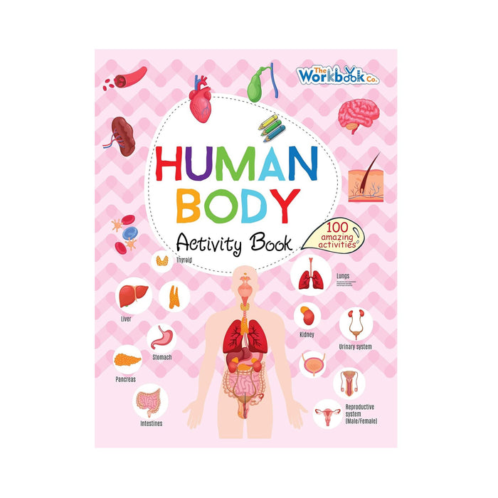 Children Workbook for Human Body Activity, 100 activity Human body workbook