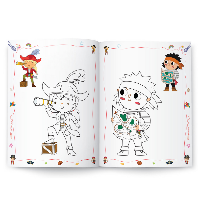 Colouring Books - Pirates and Treasure