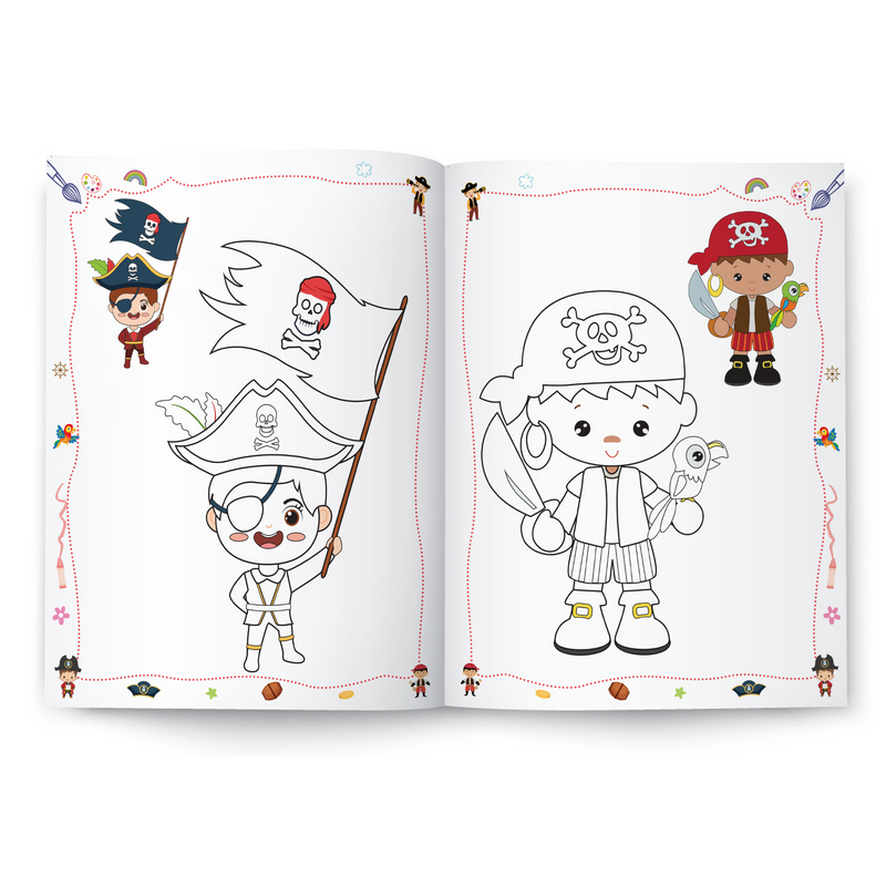Colouring Books - Pirates and Treasure