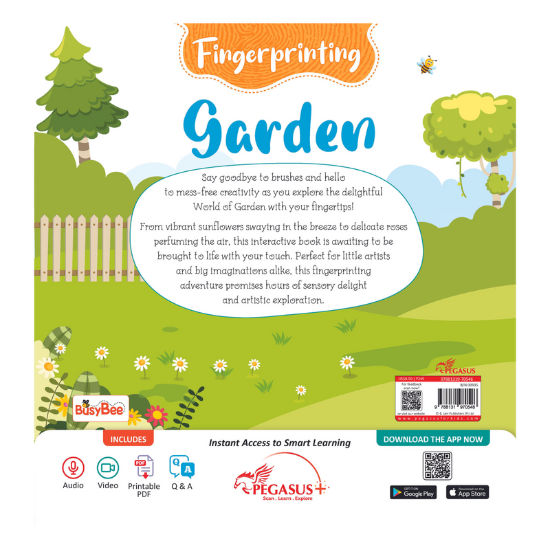 Fingerprinting - Garden - Colouring Books
