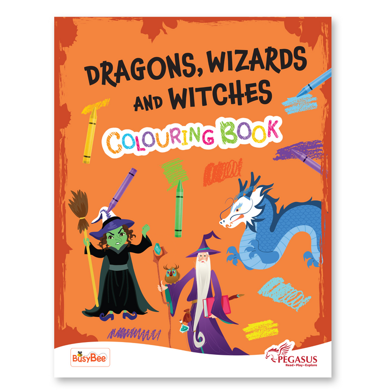 Colouring Books - Dragons, Wizards & Witches