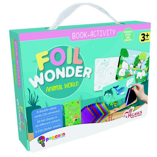 Animal sticker set for kids, Foil wonder stickers