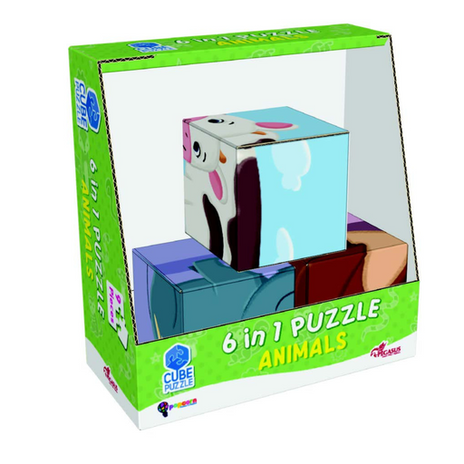 6 in 1 animal puzzle,
Kids learning puzzles