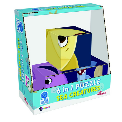 Sea creatures puzzle for kids, Ocean animal puzzle