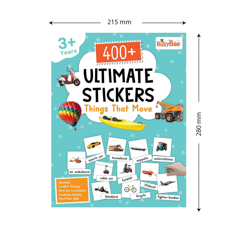 400+ Things That Move – Ultimate Stickers Book