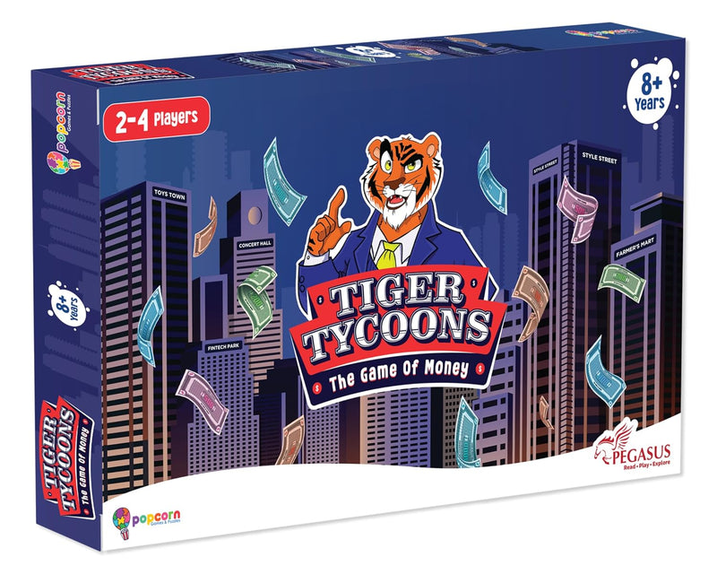 Tiger Tycoons Board Game for Kids | Money & Business Strategy Game | 2–4 Players | Age 8+ Years