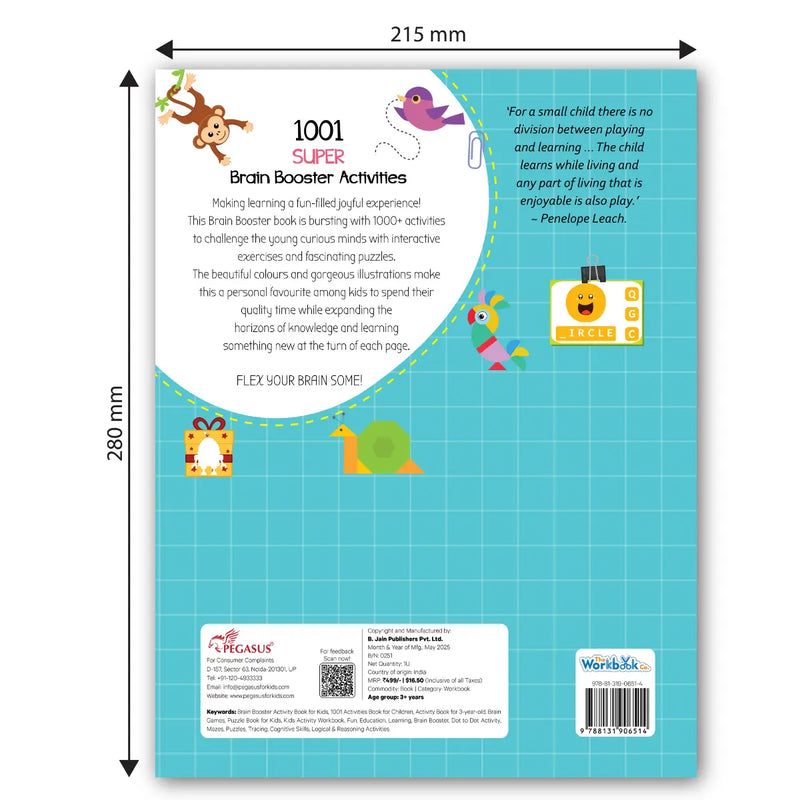 1001 Super Brain Booster Activities 3+ years