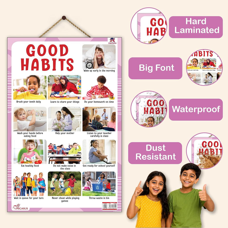 Good Habits - Thick Laminated Primary Chart