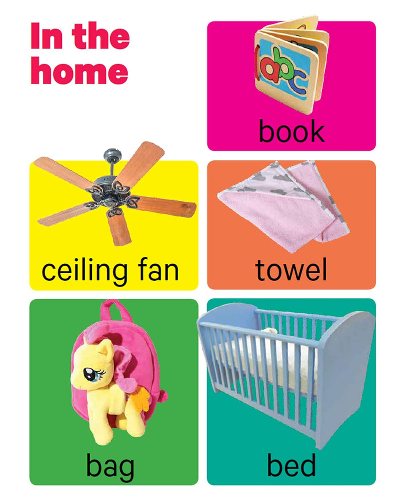 Early Learning First Words Board Book for Kids – Everyday Objects Recognition Book (Age 1+ Years)