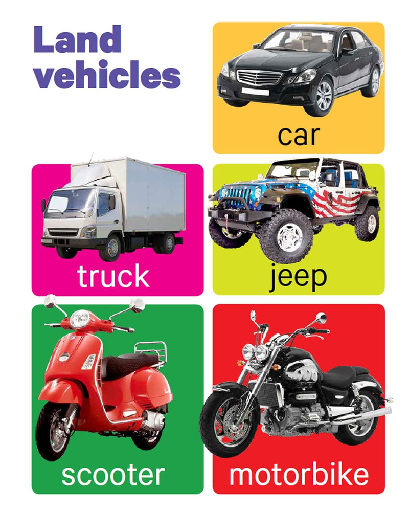 Early Learning Vehicles Board Book for Kids – Transport & Vehicle Picture Book ( Age 1+ Years )