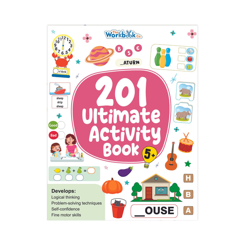 Workbook for 5+ Years Childhood Education, 5+ Childrens 201 activity workbook