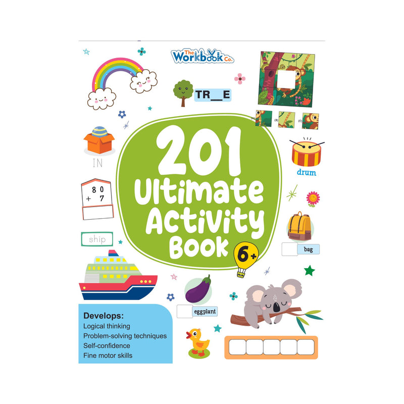  Educational Playtime for Children Age 6+,  201 Ultimate Activity Book for Kids
