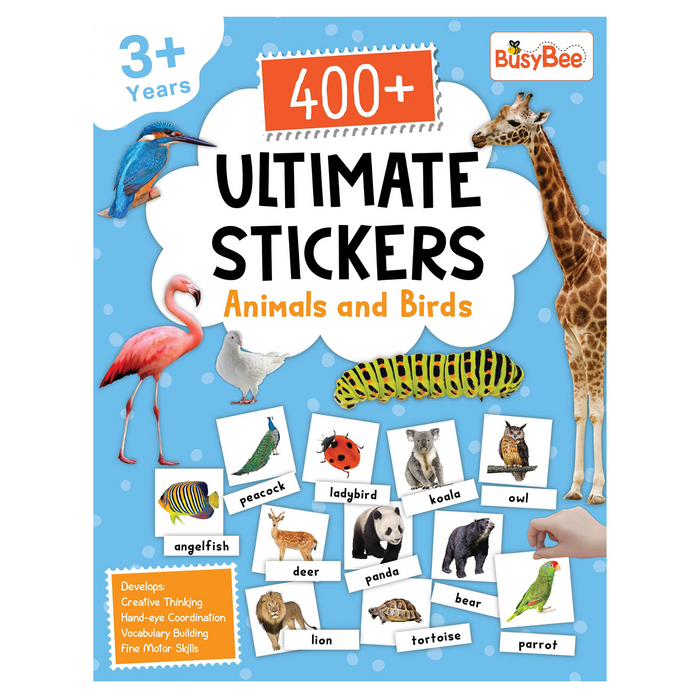400+ Ultimate Stickers Book – Animals and Birds