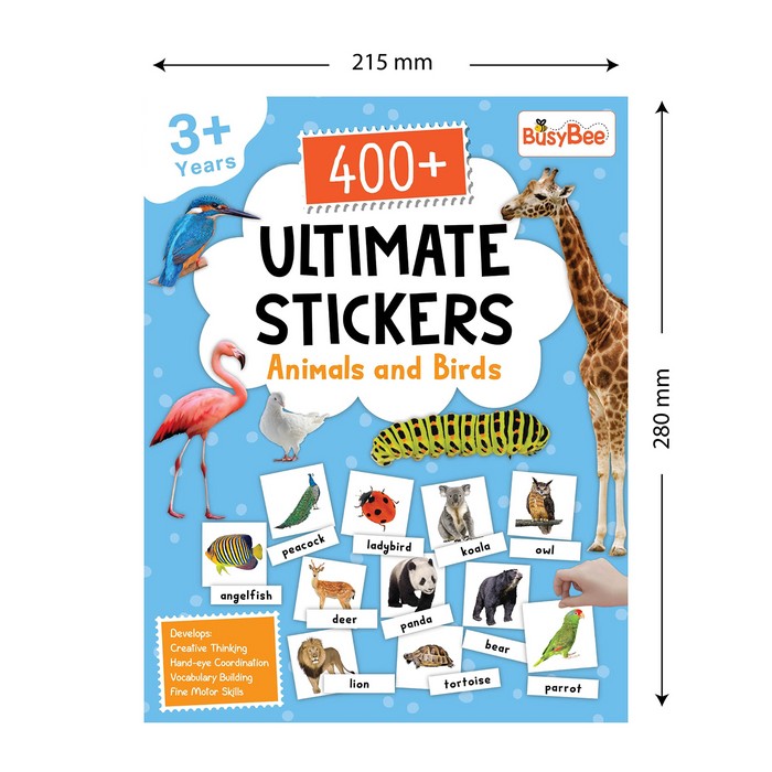 400+ Ultimate Stickers Book – Animals and Birds
