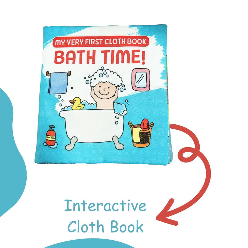 Baby’s First Day Routine – Soft Cloth Books (Set of 4)