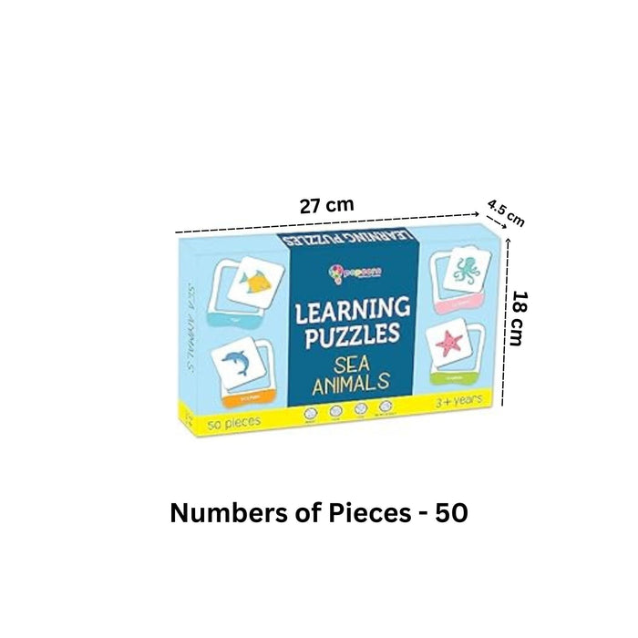 Learning Puzzles Sea Animals for Kids