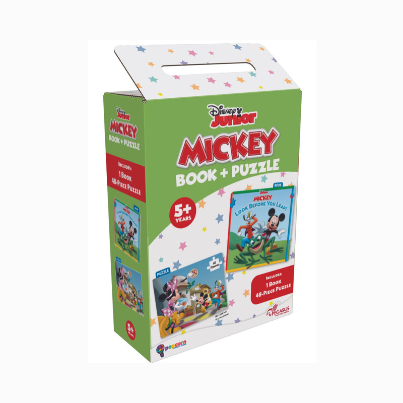 Mickey & Friends (Book + 48 Glitter Piece Puzzles)
