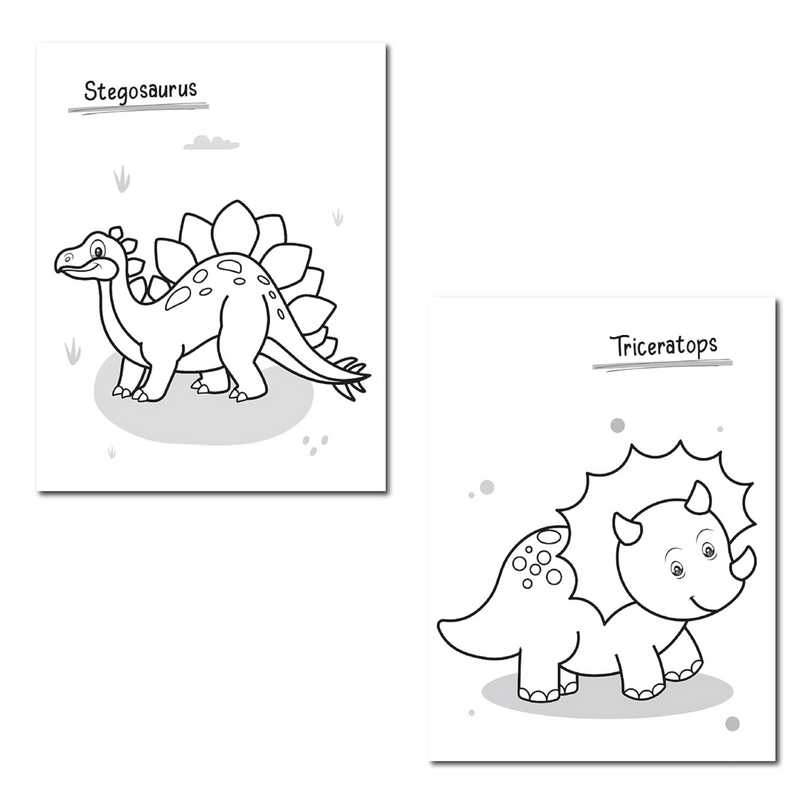 Dinosaurs Neon Colouring Sticker Activity Book
