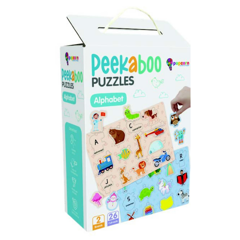 Alphabet Learning for Kids, Peekaboo Puzzles for Children,
ABC Puzzle Book