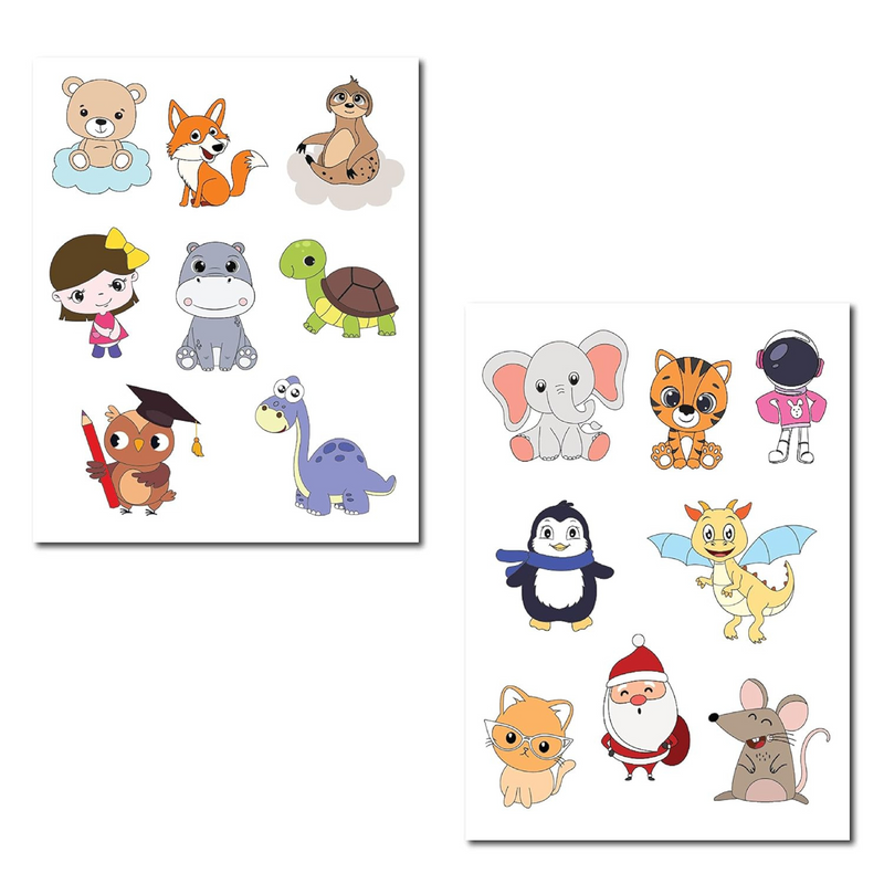 Cartoons Neon Colouring Sticker Activity Book