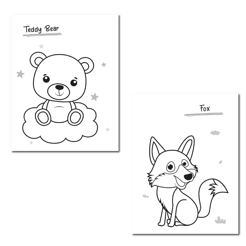 Cartoons Neon Colouring Sticker Activity Book