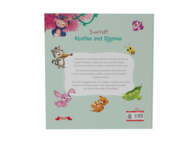5-Minute Stories and Rhymes | Short Stories & Rhymes Book | Age 2+ Year