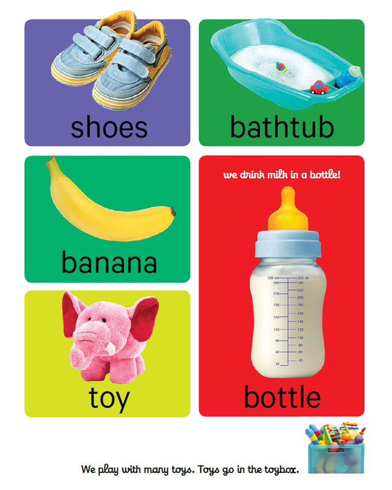 Early Learning First Words Board Book for Kids – Everyday Objects Recognition Book (Age 1+ Years)