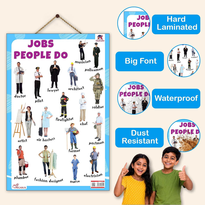 Jobs People Do - Thick Laminated Primary Chart