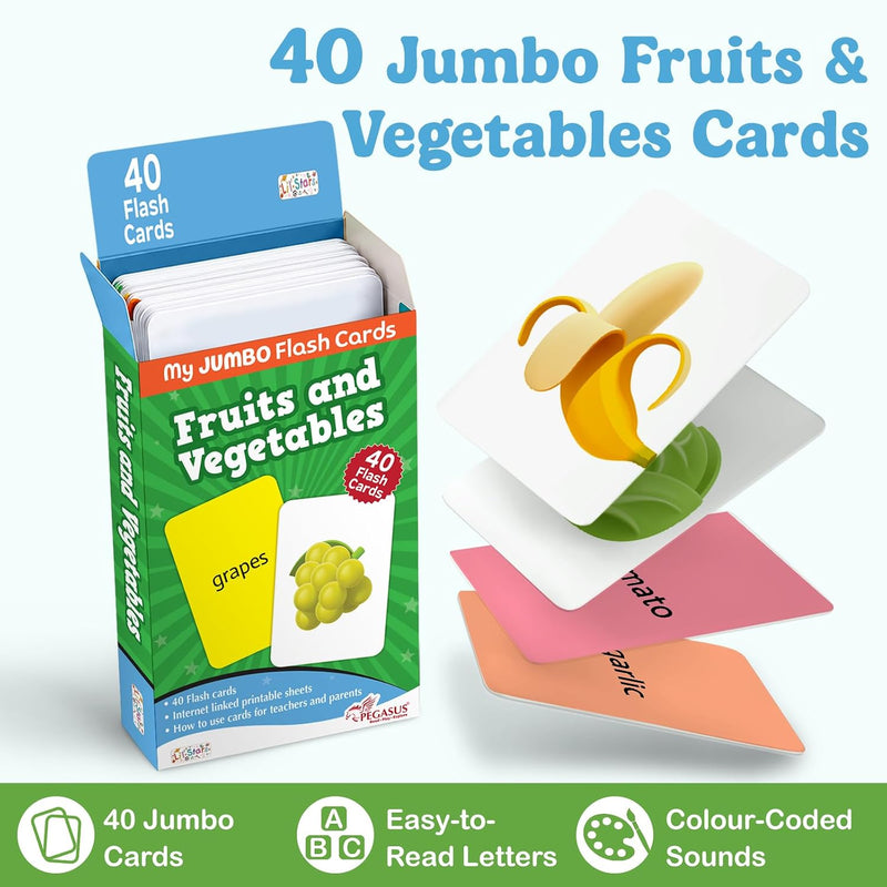 Fruits & Vegetables - Flash Cards