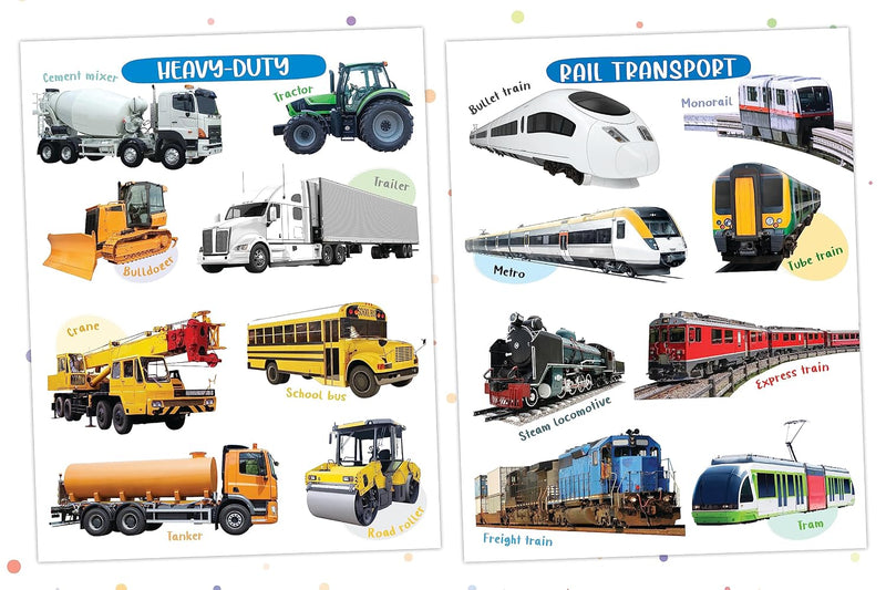 Wipe & Clean - My First Poster Book - Things That Move