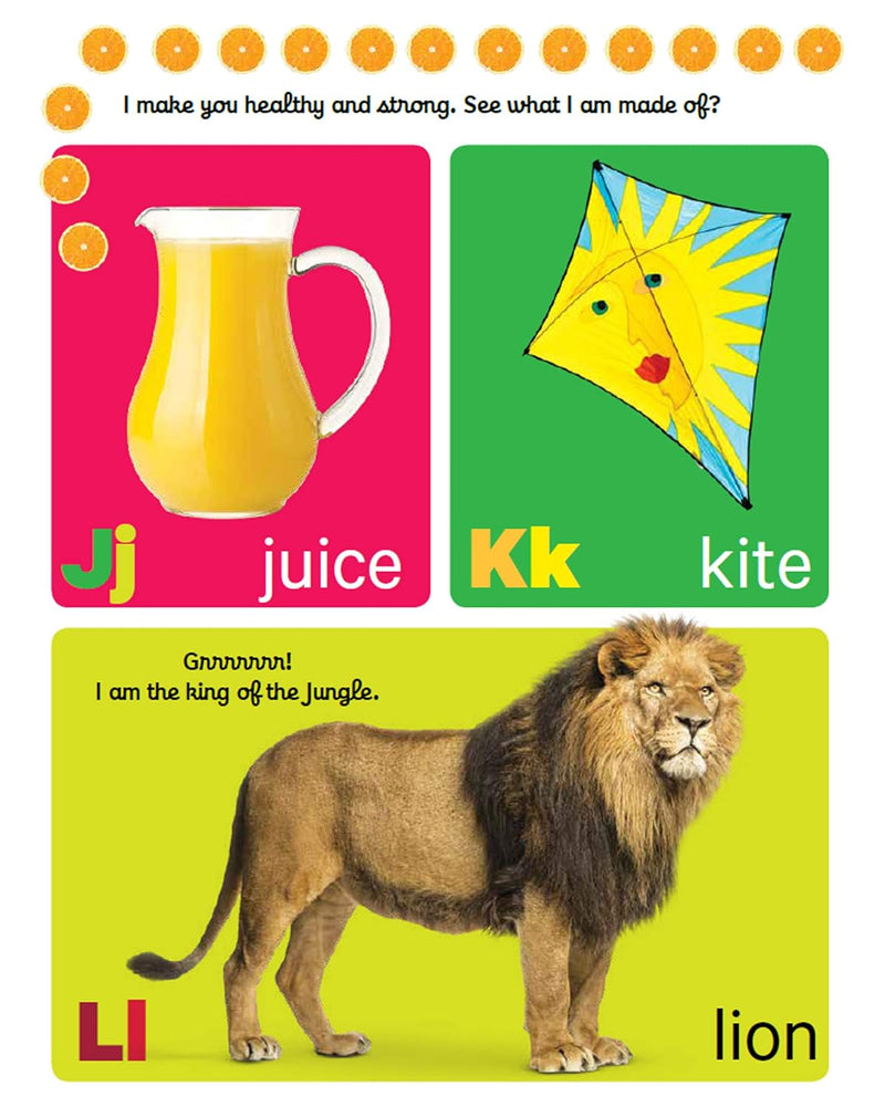 Early Learning Alphabet Board Book for Kids – ABC Letters, Picture Vocabulary Book (Age 1+ Years)