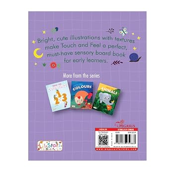 Touch and Feel First Words Board Book for Babies – Learning Colour & Textures Book (Age 1+ Years)
