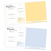 Close-up of My Pregnancy Record Book, a beautifully designed journal for capturing pregnancy moments.