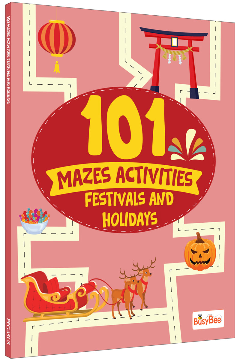 Festival & Holiday – 101 Mazes Activities Book for Kids | Maze Puzzle & Activity Book | Age 3+