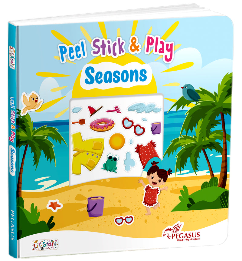 Peel Stick & Play Seasons Book for Kids – Reusable Seasons Sticker Activity Book (Age 2+ Years)