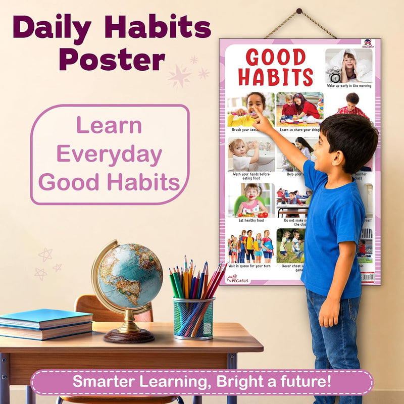 Good Habits - Thick Laminated Primary Chart