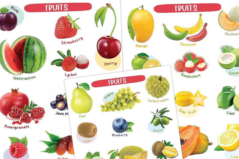Wipe & Clean - My First Poster Book - Fruits & Vegetable