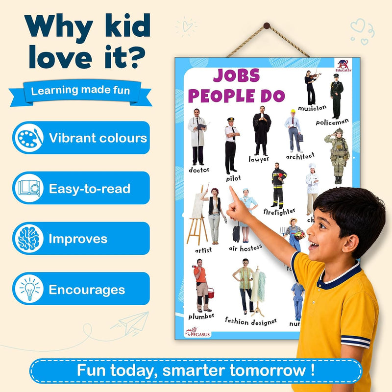 Jobs People Do - Thick Laminated Primary Chart