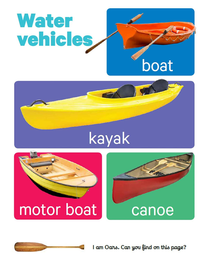 Early Learning Vehicles Board Book for Kids – Transport & Vehicle Picture Book ( Age 1+ Years )