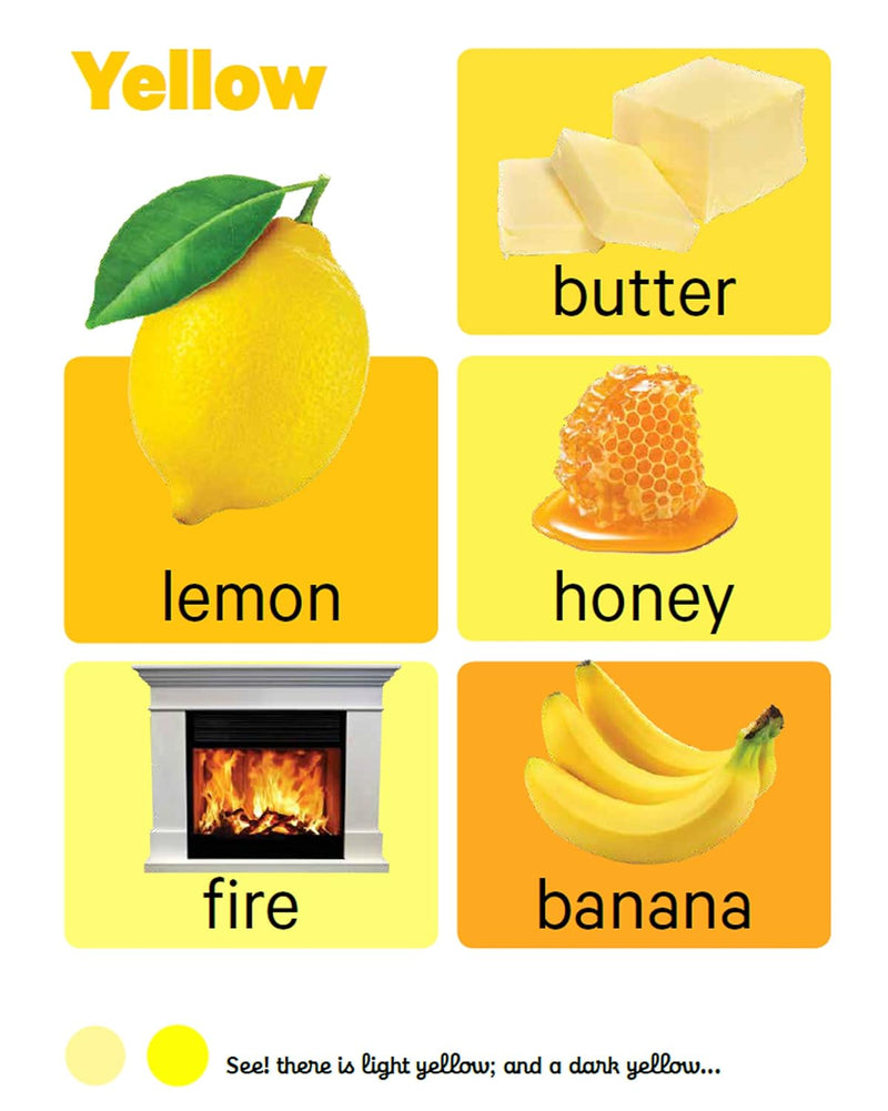 Early Learning Colours Board Book for Kids – Colour Recognition, Picture Learning (Age 1+ Years)
