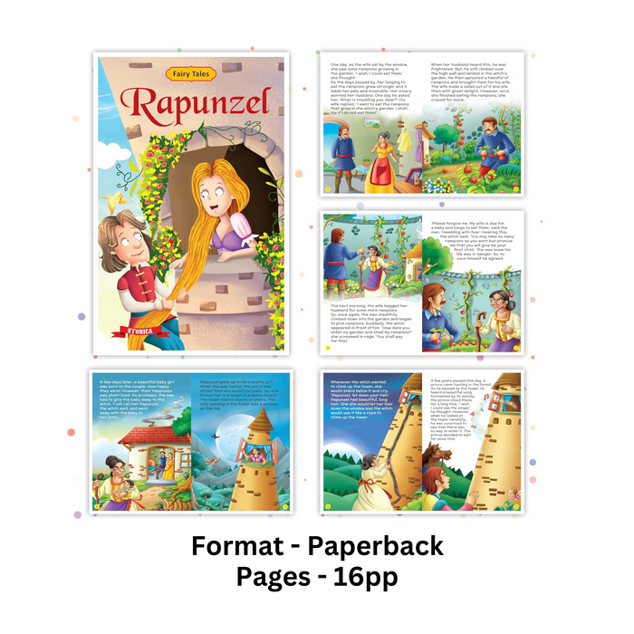 Set of 10 Fairy Tales Story Books for Kids - English Short