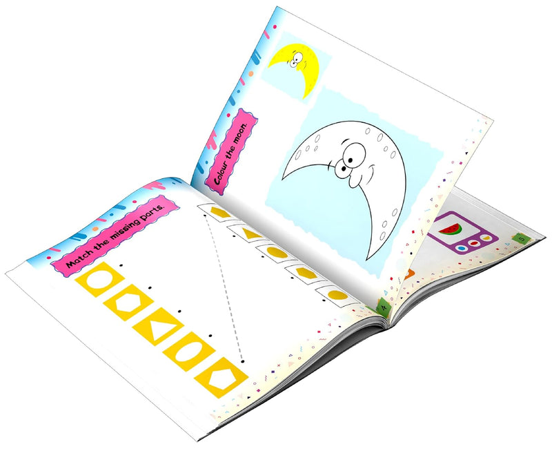 3-in-1 Colours & Shapes Learning Kit for Kids– Early Learning & Preschool Kit Books (Age 3+ Years)