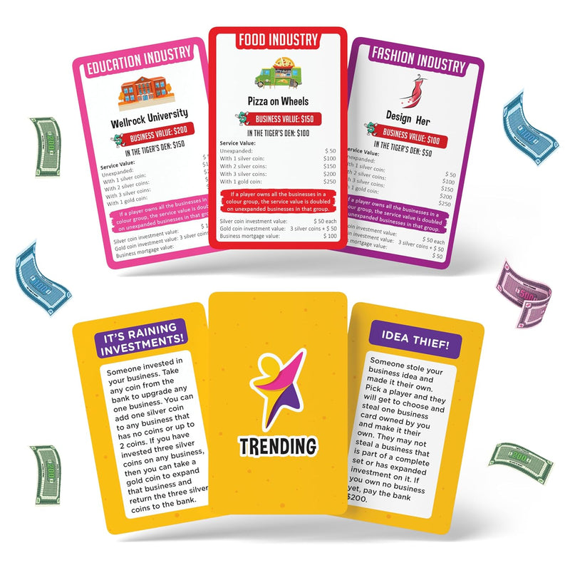 Tiger Tycoons Board Game for Kids | Money & Business Strategy Game | 2–4 Players | Age 8+ Years