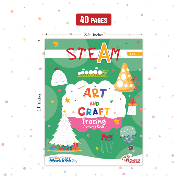 STEAM Art And Craft - Tracing Activity Book - Level 1
