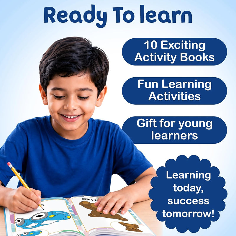 My First Learning Colouring Bag - Set of 10 Colouring Books