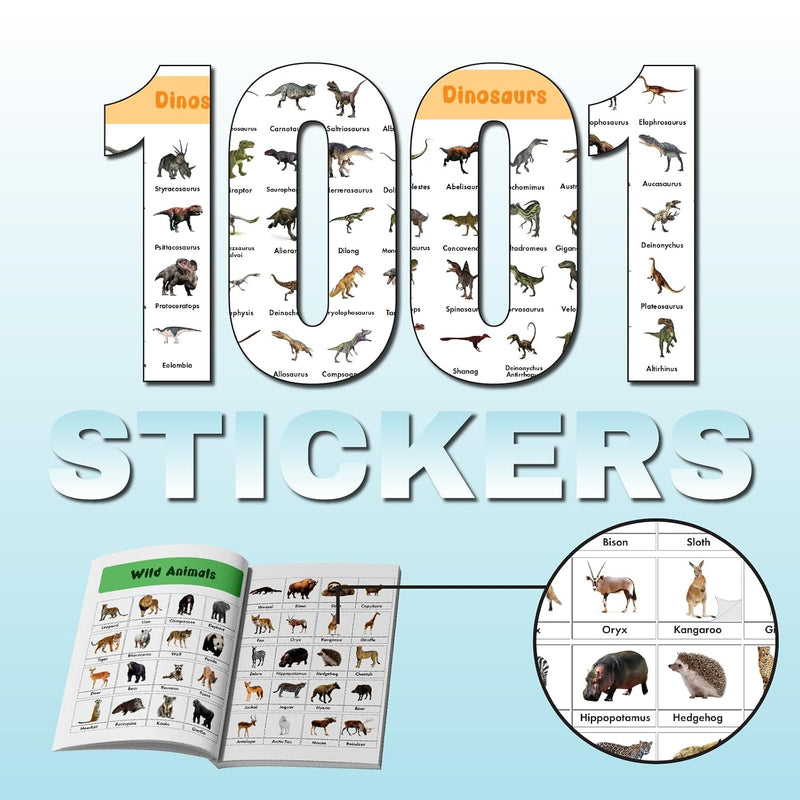 1001 Animals & Birds Stickers for Children – Fun & Educational Sticker Book for Kids